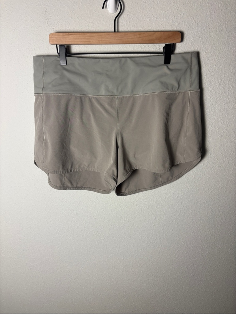 lululemon athletica Light Gray/Taupe Athletic Shorts